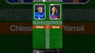 Federico Chiesa vs Lamine Yamal Head to Head Entire Career Stats 2024 [upl. by Philan490]