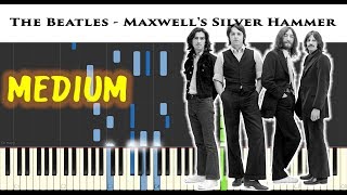 The Beatles  Maxwells Silver Hammer  Sheet amp Synthesia Piano Tutorial by James Morrison BCN [upl. by Repsag]