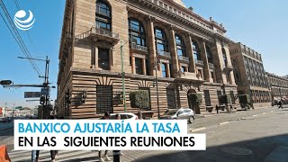 Banxico ajustaría la tasa en las siguientes reuniones [upl. by Kcirdla]