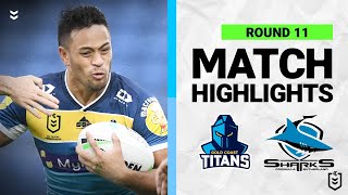 Gold Coast Titans v CronullaSutherland Sharks  Match Highlights  Round 11 2022  NRL [upl. by Hamaso]