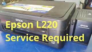 how to fix epson l220 printer service required error [upl. by Khalil]