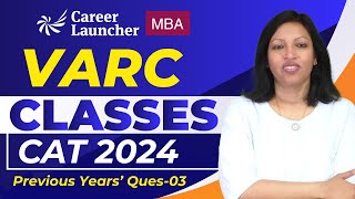 CAT 2024  VARC for CAT  Para jumbles  Previous Year Questions Part 03 [upl. by Shamrao]