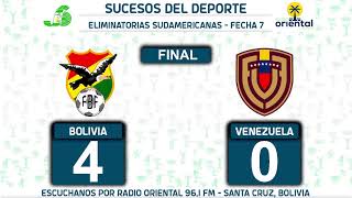 ELIMINATORIAS SUDAMERICANAS  BOLIVIA VS VENEZUELA [upl. by Pierrette]