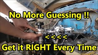 Set Ignition Timing amp Install Distributor  TIMING TRICK Ford Chevy Mopar [upl. by Tice]