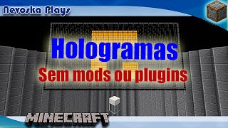 Texto em hologramas no minecraft sem mods ou plugins [upl. by Burgener]