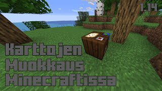 Cartography table Karttapöytä  Minecraft tutoriaali [upl. by Jilly151]