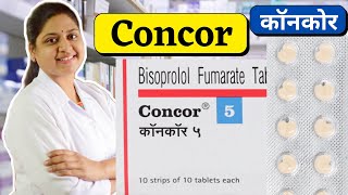 Bisoprolol Fumarate 5mg In Hindi  Concor 5mg Tablet Uses  Concor 5  Bisoprolol 5 Mg  Concor 5mg [upl. by Edouard203]