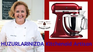 💯👨‍🍳 Mutfak Aletleri  Kitchenaid Artisan Mikser  En becerikli yardımcım SERVET 👍  Yemek Tarifleri [upl. by Obellia]