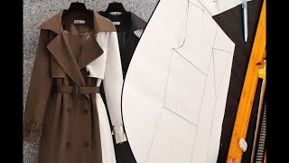 باترون مونطو ترانشكوت Trenchcoat 🧵🪡👗 [upl. by Dimah]