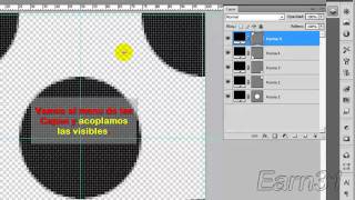 Tutorial Crear un motivo de circulos en photoshop en español [upl. by Devona]