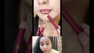 Pencil Lipstick 💋 Tutorial  2 in 1 pencil lipliner and lipstick lipstick trending shorts [upl. by Antonella]