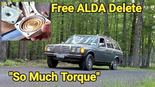 MercedesBenz OM617 ALDA Delete for Free W123 Boost Gauge install [upl. by Thurmond495]