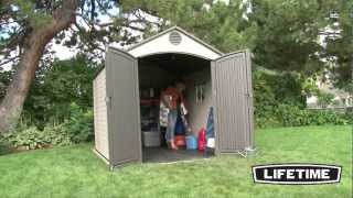 Lifetime 8 x 10 Foot Outdoor Storage Shed Model 60018 [upl. by Jorgan]