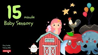 Baby Sensory  15 Minutes of Fun amp Bright Friendly Characters for Babies and Toddlers [upl. by Yrruc]