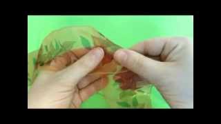 How To Make Organza Flowers Tutorial [upl. by Xever]