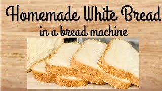 Homemade Bread Machine Bread  Homemade White Bread [upl. by Llenol]