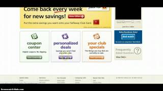 Adding digital coupons to your Safeway Card [upl. by Valeda]