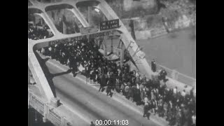 Third Selma March Crossing the quotEdmund Pettusquot Bridge 1965  Film 1099245 [upl. by Salita]