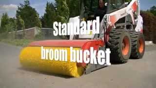 Standard Broom Bucket for skid steer loader or telescopic handler [upl. by Phare875]