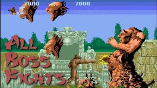 Altered Beast  All Bosses  Sega Mega Drive  Genesis [upl. by Maccarthy]