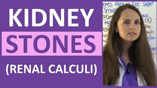 Kidney Stones Renal Calculi Nursing Lecture Symptoms Treatment Causes NCLEX [upl. by Nabala]