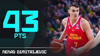 Nenad Dimitrijevic with an INSANE 43 PTS performance against Lithuania  EuroBasket 2025 Qualifiers [upl. by Venita631]