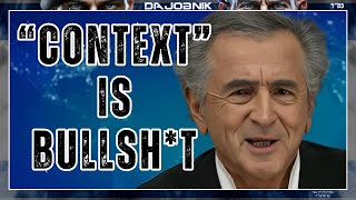 Bernard Henri Lévy ‘Context is BULLSHT’ – No Justification for October 7th Attacks [upl. by Grearson335]