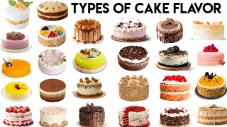 Types of cake flavors vocabulary collections [upl. by Anastassia]