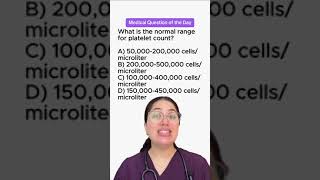 What is the normal range for platelet count📚 [upl. by Kenzie332]