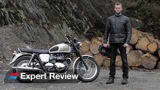 2014 Triumph Bonneville  Bonneville T100 bike review [upl. by Odnomyar]