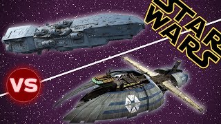 Dreadnaught Heavy Cruiser vs Munificent Class Light Frigate  Star Wars Who Would Win [upl. by Arno]