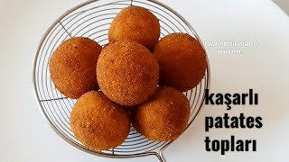 Kaşarlı patates topları pratik tarifler 🙋‍♀️ [upl. by Alwitt]