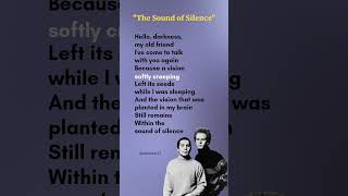 The Sound of Silence lyrics Verse1  Simon amp Garfunkel lyrics thesoundofsilence 80smusic [upl. by Hobbs89]