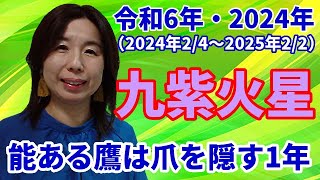 2024年令和6年の「九紫火星」の運勢～厄を抜けましたが運気上昇は8月以降徐々にです！ [upl. by Yhtimit516]