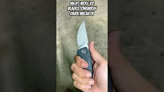 NIGHTWOLF nwn04dmw D2 blade Stonewash DarkMicarta handle [upl. by Waldner]