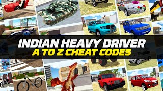 Indian Heavy Driver Secret Codes 📝  Toonstar Gaming [upl. by Barbour]