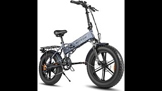 ENGWE ElektroMountainbike 500W 20quotFettreifen Elektrisch klappbares StrandSnowbike für Erwachsene [upl. by Yecniuq]