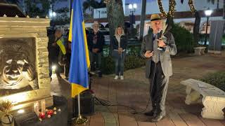 Holodomor Memorial Event 2024 Rabbi Jacob Benzaquen speech and prayer  UAFloridaorg [upl. by Hooker167]