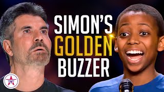 Simon Cowell Hits His GOLDEN BUZZER for 13YearOld Singer with Angelic Voice  BGT 2023 [upl. by Eniffit]