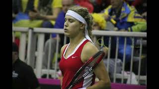 2018 Fed Cup Canada v Ukraine Match 2 Bouchard v Bondarenko [upl. by Auliffe457]