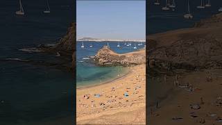 Playa de Papagayo 🏝 Beach in Lanzarote ❤️🇪🇦 beach spain canarias beachlife amazing nature [upl. by Zales]