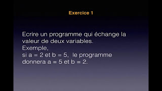 Introduction aux algorithmes permutation de deux variables arabe [upl. by Aihsiek]