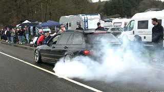 Carfreitag Nurburgring 2024  Funny moments Burnouts Police Loud cars etc [upl. by Valry]