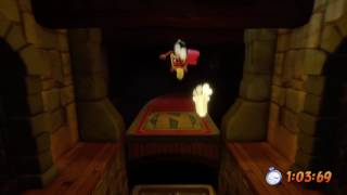 Crash Bandicoot  23 Fumbling in the Dark  Platinum Relic  Reliquia Platino AMAZING [upl. by Yraillih961]