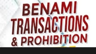 Benami Transactions Prohibition Law in Pakistan [upl. by Aiynot]