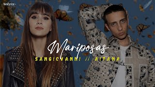 Sangiovanni Aitana  MARIPOSAS LyricsTesto  Versione in spagnolo di “Farfallequot [upl. by Joub509]