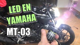 LED Upgrade on My Yamaha MT03 [upl. by Leola]