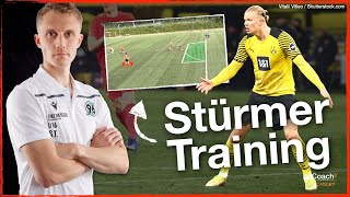 Individualtraining für Stürmer I Coach²  Fußballtraining [upl. by Pronty]