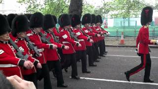 Queens Guard Marching From Buckingham Palace [upl. by Chaiken]