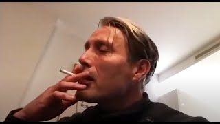 mads mikkelsen smoking [upl. by Nylak]